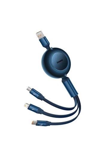 Baseus Baseus Bright Mirror 2 3 in 1 data cable, 66W, 1.1m, Blue