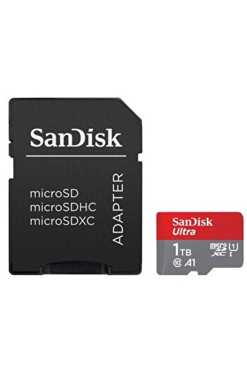 SanDisk SanDisk Ultra SDSQUAC-1T00-GN6MA Memory Card, MicroSDXC, 1 TB, UHS-I U1, Class 10 + SD Adapter
