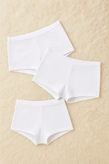 Loule Women's Underwear 3 Pieces Stretch Cotton & Modal Boxer Shorts Ll.22.Ilk554.001