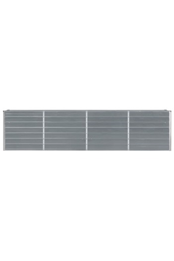 vidaxl Raised Garden Bed 320x40x77 cm Galvanised Steel Grey