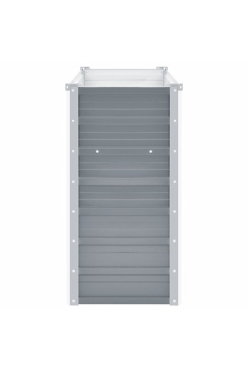 vidaxl Garden Raised Bed Galvanised Steel 160x40x77 cm Grey