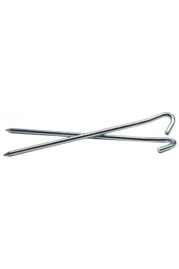Generic COGHLANS 4-Piece Steel Tent Pegs Silver 7inch