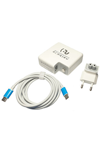 nelbo NELBO charger compatible with Apple laptop, 61W with USB-C plug