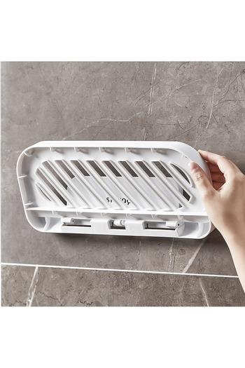 Viyogo Foldable bathroom holder, self-adhesive, 36 x 15.3 cm