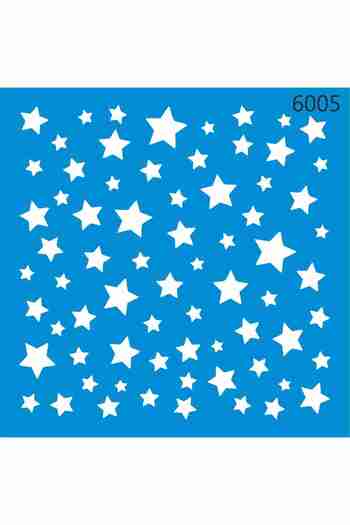 StencilSepeti Stars - Stencil Painting Template