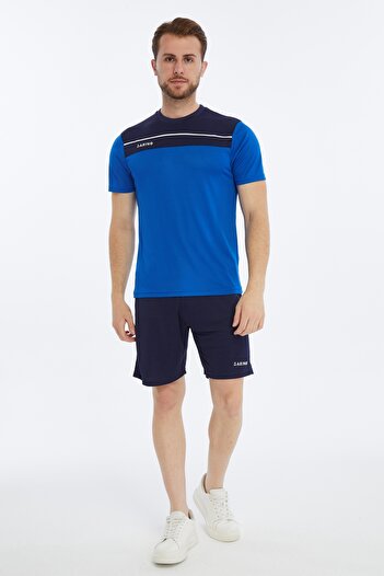 ASM SPOR Darıng Ανδρικό μπλουζάκι προπόνησης Saks-navy blue-white