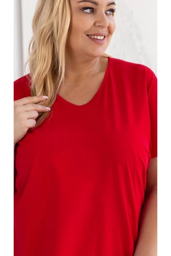 Barato V-Neck Trend Large Size Cotton Fabric Premium T-Shirt
