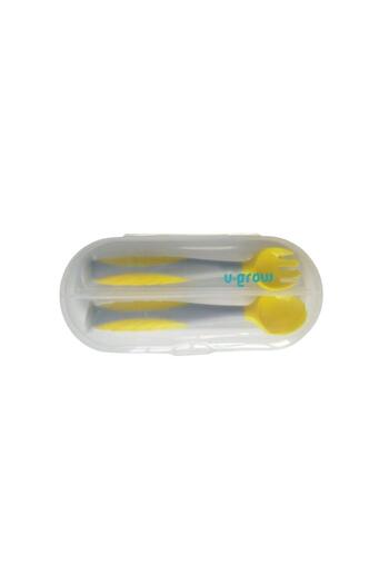 U-Grow U-Grow spoon and fork set UG-218YE, Yellow