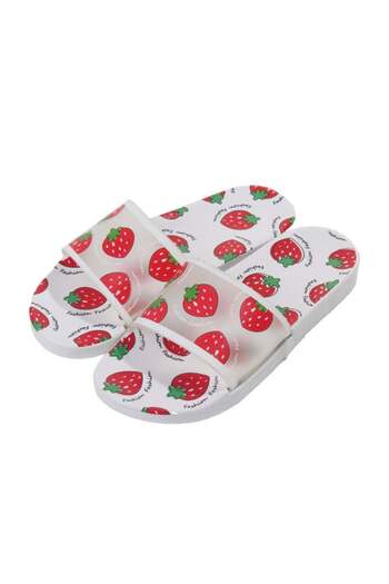 huitich Strawberry Print Fashion Slide Sandals 38-39