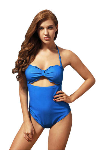 WildFashion One-piece swimsuit with bow-shaped underbust cutout SW1495-4