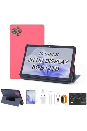 CIDEA C idea 10.5 inch Tablet, Android 14 Tablet PC 8GB RAM +1TB ROM, Dual 5G LTE SIM, 2K 1200x2000 Displa