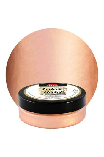 Viva Decor Inka-Gold Metallic Wax Paint, VIVA DECOR, 62.5g Peach Heart Cream