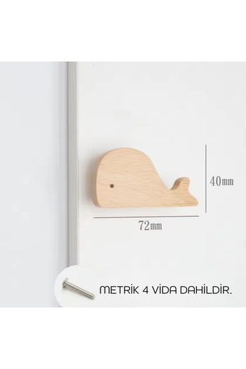 ka tasarım Children's Room Furniture Handles 2 Pieces, Drawer Handle, Animal Motif Handle 2 Pieces
