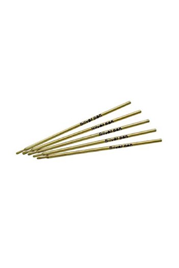 srtfootcare 10Pcs Silver Color Leather Pen Silverpen Leather Hand Tool