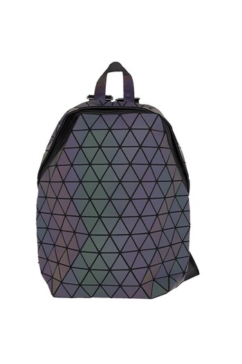 L-line fashion Women's Backpack, Multicolor, Reflective Geometric Design, 45x38x12cm