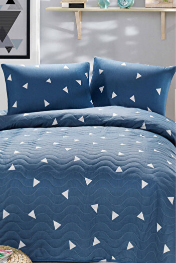 Eponj Home Multi-Purpose Cover Single Triangle Blue