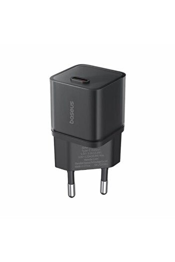 Baseus Baseus GaN5S Power Adapter, 20 W, 3 A, USB-C (Black)