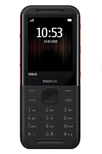 Nokia Telefon mobil 5310 (2024), ecran LCD IPS de 2,8", dual SIM 2G, negru/roșu