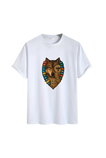 Gölge Store Wolf National Model Printed Unisex Oversize T-Shirt