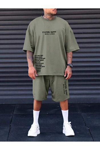 PENTHİLUS Boys letter Printed short sleeve t-shirt and shorts set
