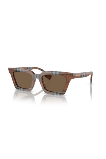 BURBERRY Women Square Sunglasses- Be 4392u - Lense Size:52mm - Check Brown