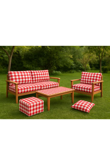 Lavanderi Dama Pattern Upholstery Fabric Sun Resistant Water Repellent Fabric Outdoor