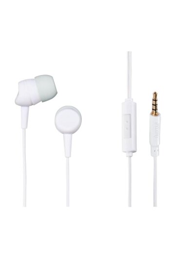 Hama Hama Kooky Stereo Headphones, Microphone (White)