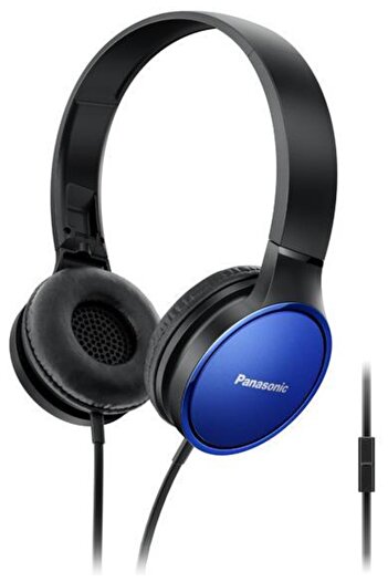 PANASONIC Casti Stereo Panasonic RP-HF300ME-A, Microfon (Negru/Albastru)