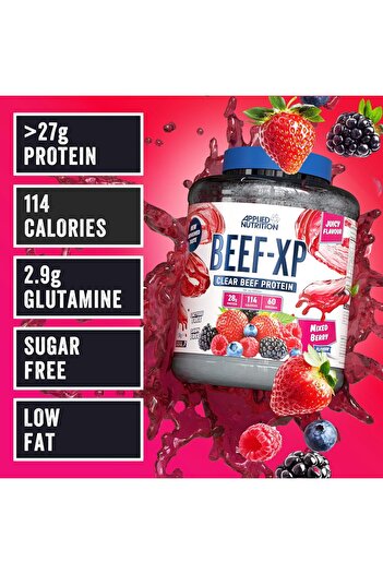 applied nutrition BEEF-XP Clear Beef Protein, Mixed Berry, 60 Serving, 1.8Kg