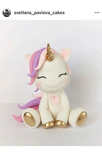 by şeyda palancı Şeker hamurundan unicorn figürü