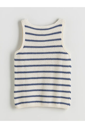 LC Waikiki Lcw U Neck Striped Women's Knitwear Undershirt