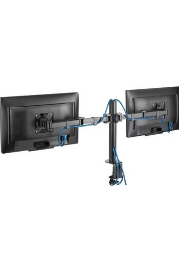 Hama HAMA Full Motion 118494 desk monitor stand, 13-35", 2 monitors, adjustable, 15Kg
