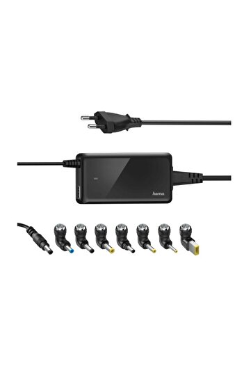 Hama Incarcator universal pentru notebook HAMA Slim and Light 200000, 19 V, 65 W, 8 mufe (Negru)