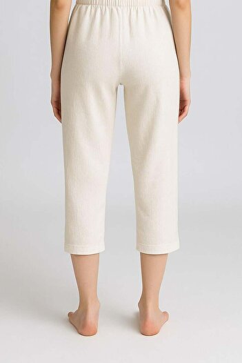 Eliş Şile Bezi Şile Diaper Cotton Comfortable Cut Elastic Waist Underskirt Pants Lining Cream Cream