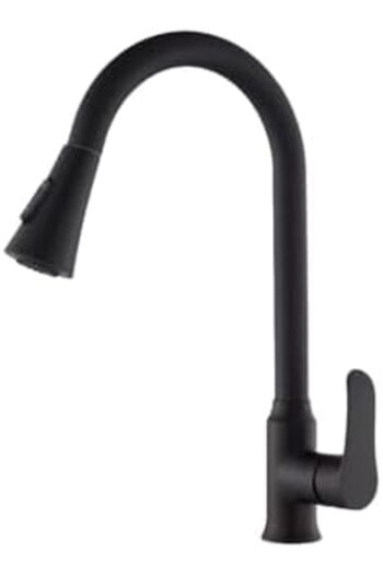 Goldie Automatic 360-degree Rotating Sink Mixer with 3 Functions by Goldie Italy (Black)