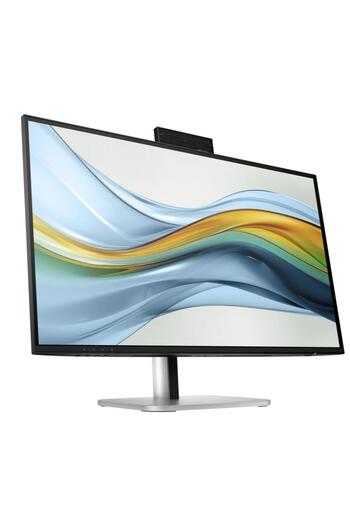 HP 27" IPS LED Monitor, QHD, HDMI/DP, Webcam, Speakers, Black/Silver