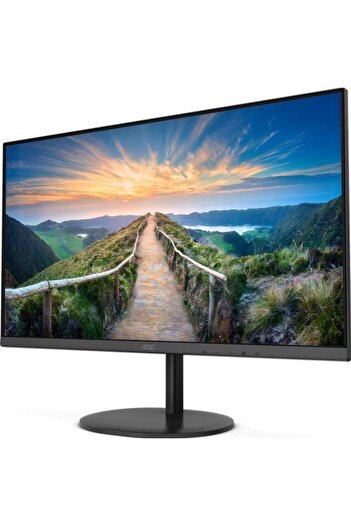Aoc 23.8" QHD IPS LED Monitor, 75Hz, HDMI/DP, Built-in Speakers, Anti-Glare, Black