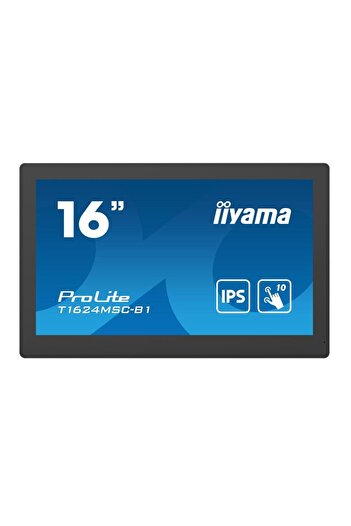 IIYAMA Monitor LED IPS cu ecran tactil de 15,6", Full HD, HDMI, antireflex, negru, nivel business