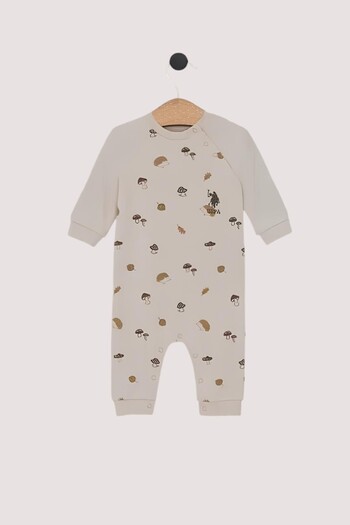 Ugly Duck 03-18 Month Polo Baby Boy Cream Jumpsuit - Cream