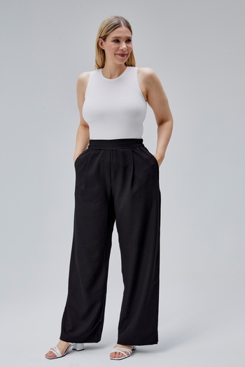 Symirna Loose Fit Pleated Women's Trousers