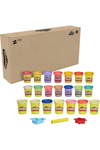 Hasbro Set of 21 Play-Doh plasticine boxes with 3 accessories, 1.58kg