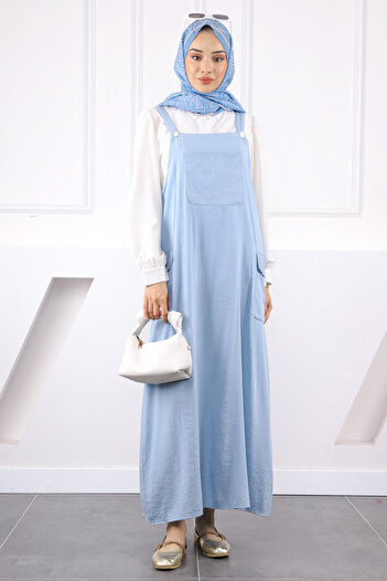 İmajButik Πουκάμισο Ice Blue με Συνδυασμό Τζιλέ