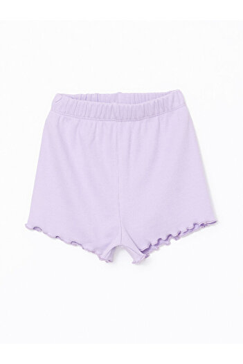 LC Waikiki Elastic Waist Basic Girl's Shorts