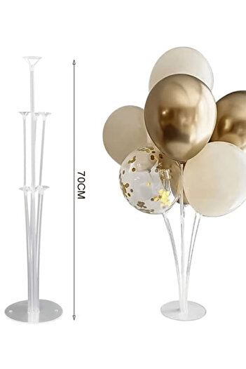 Bunloon Balloon Stand Set of 2 |   Transparent Plastic |   Decorative Balloon Organizer