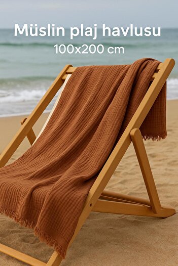 XAMANTHA On the Beach, on the Camellia, on the Picnic! Muslin Towel 100X200 – Light and Stylish