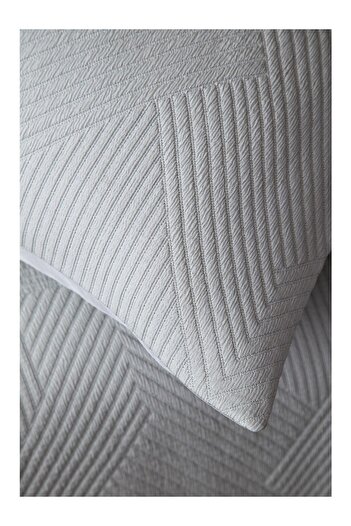 CENGİZ ÇEYİZ Savoy Gray Double Bedspread Set