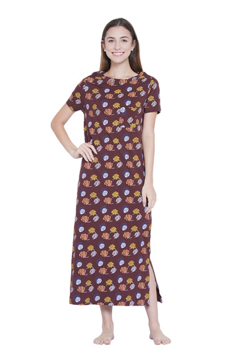 LAUREN SMITH Casual Printed Nightdress Light Green