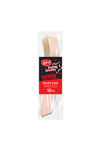 MATMEL Roll-Up Party Dreams Fork Cream 10Pcs
