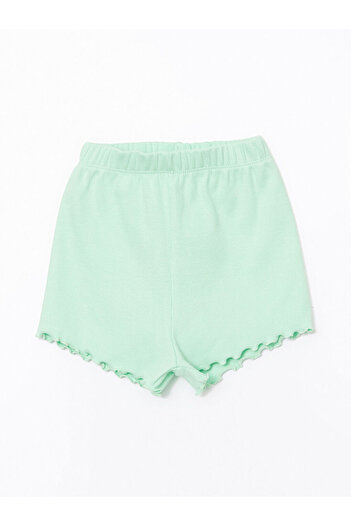 LC Waikiki Elastic Waist Basic Girl's Shorts