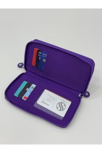 H&D COLLECTİON Crinkle Fabric Wallet with 2 Compartments for Paper and Coins 3068
